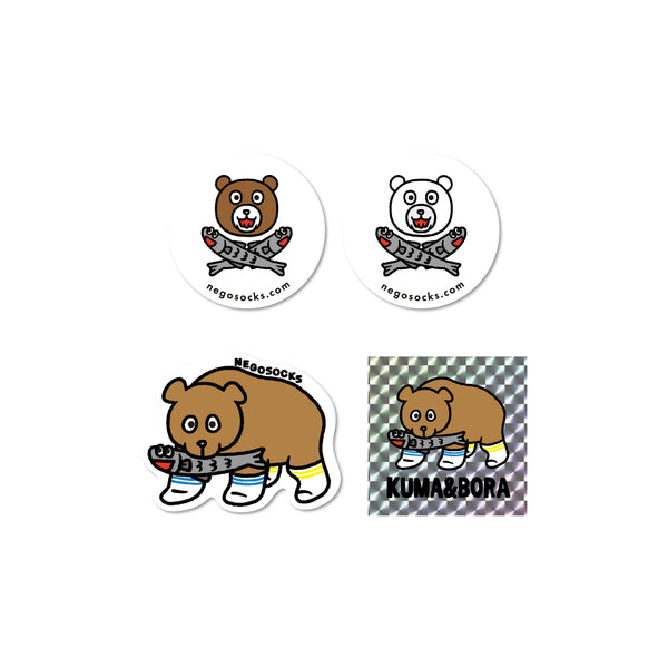 ステッカーパック C (クマ）