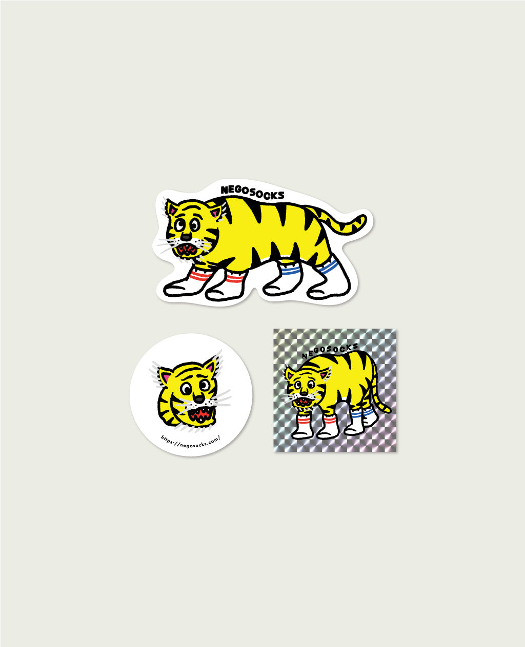 ステッカーパック B (トラ）