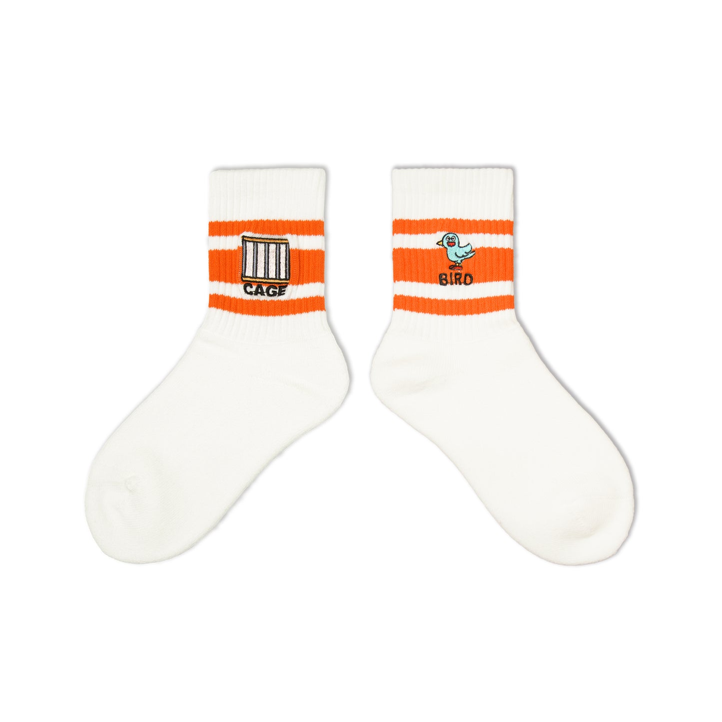 Line Socks | CAGE-BIRD | Orange